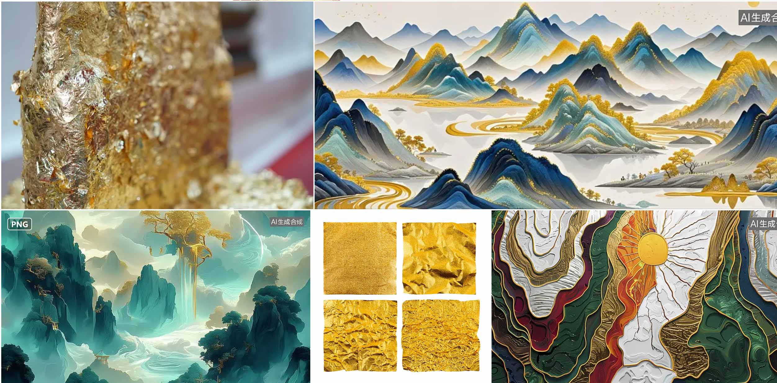 金箔油画金箔漆画