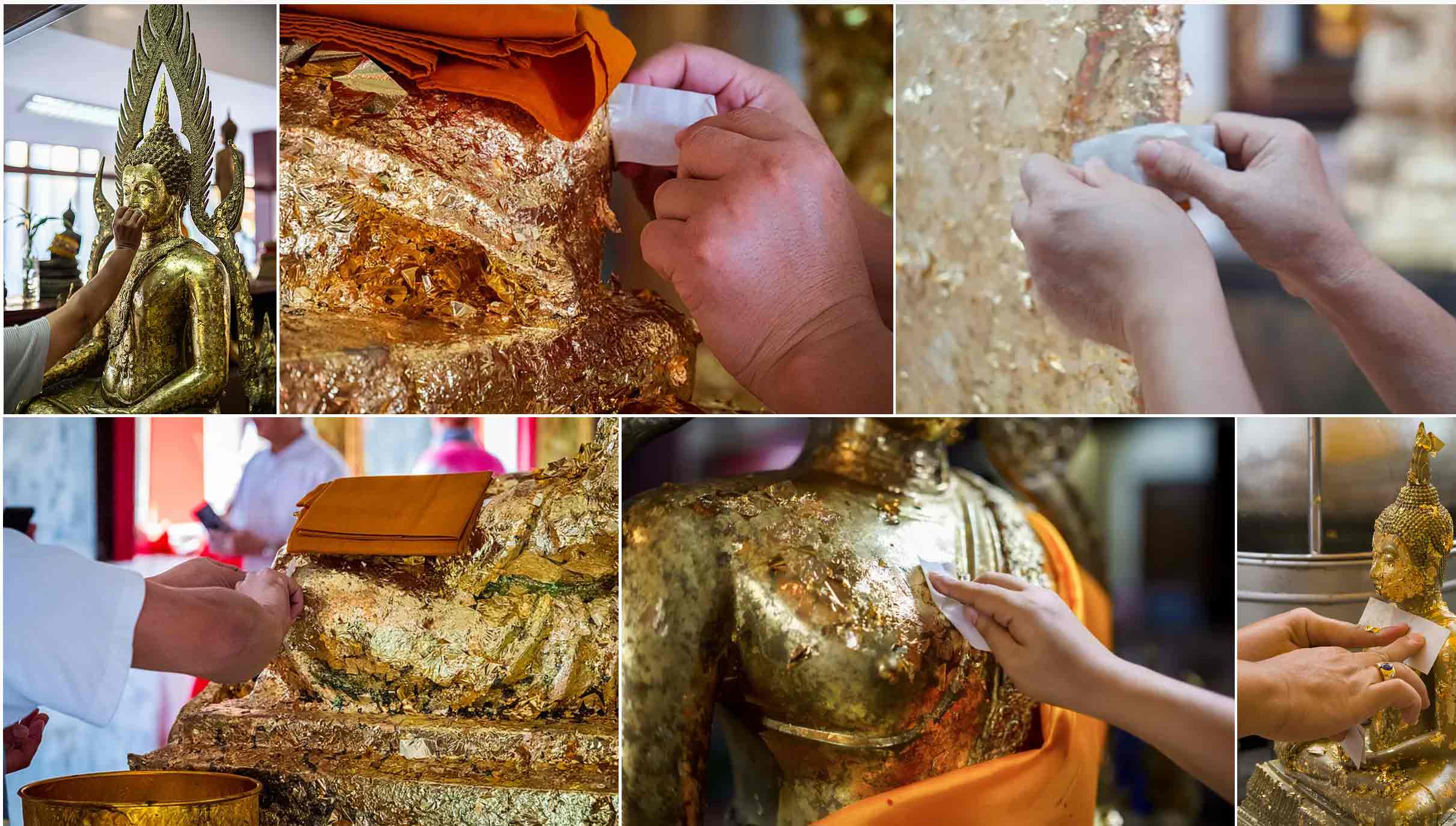 佛像寺庙贴金彩绘